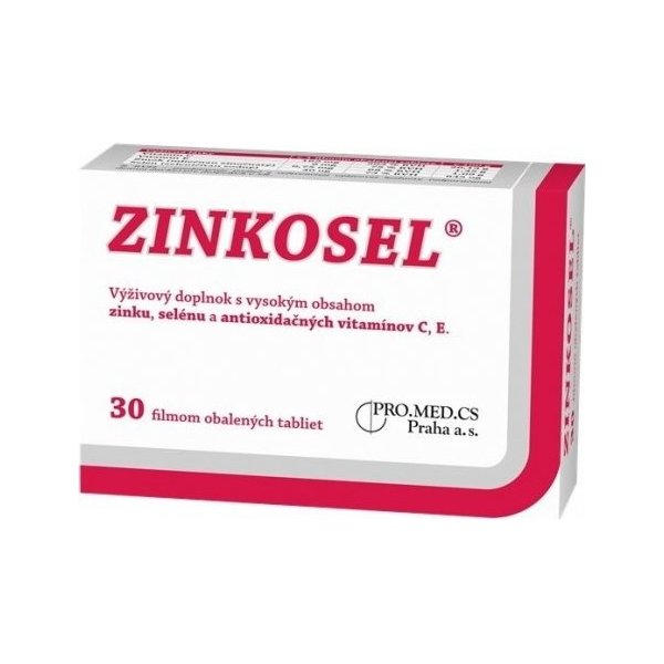 zinkosel s obsahom vitamínu e